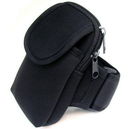 S210 Neoprene Arm Bag Outdoor Sports Mobile Phone Bag Coin Purse, 10x17cm (Navy Blue), 10x17cm (Black), 10x17cm (Orange), 10x17cm (Red), 10x17cm (Green)