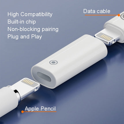 For Apple Pencil 1/2 Charging Adapter Stylus Charging Converter, 8Pin Female To Female, 8Pin Female To Type-C/USB-C Female