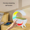 Smart Wireless Charging Ambient Light Bluetooth Speaker, DH001 (White)