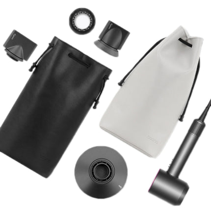 Baona DS-003 for Dyson Hair Dryer Complete Accessories PU Storage Bag, DS-003 Black, DS-003 Grey