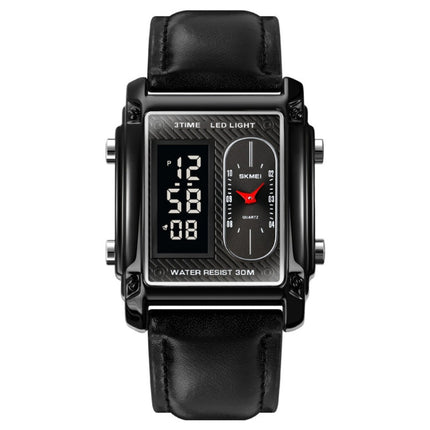 SKMEI 1868 Square Double Display Waterproof Men Watch, Style:
