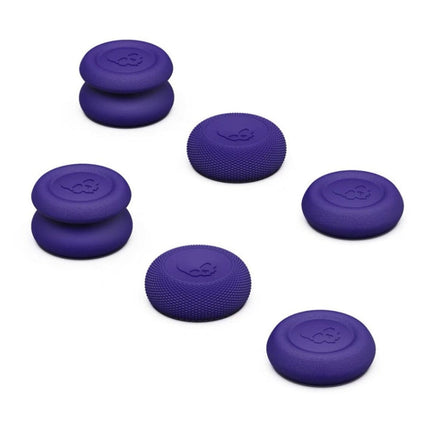 005 for Steam Deck Game Console Joystick Cap Set Anti-skid Combination Button Cap, Black, Green, Purple, Yellow