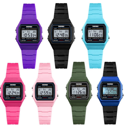 SKMEI 1460 Children Luminous Multifunctional Waterproof Thin Sports Watch