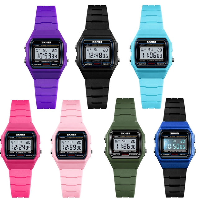 SKMEI 1460 Children Luminous Multifunctional Waterproof Thin Sports Watch