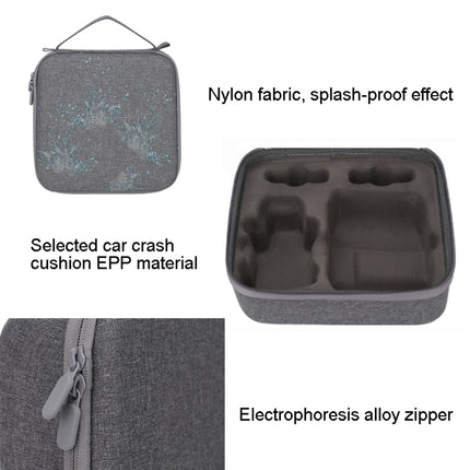 For DJI Mavic Mini 2 Dual Battery Storage Bag Handheld Protective Case, Light Grey