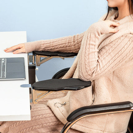 Punch-free Computer Desk Sponge Pad Hand Bracket Multifunctional Desk Elbow Rest, Basic, Folding, Folding Rotating