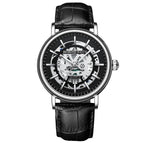 Black Leather-White-Black