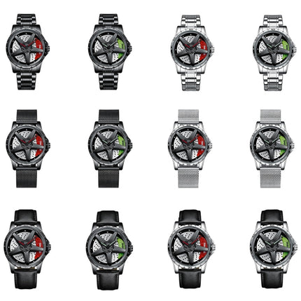 BINBOND D002 Car Hub Dial Multifunctional Waterproof and Wear-resistant Men's Watch