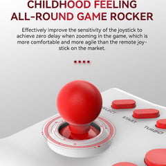 Y01 Bluetooth Wireless 2.4G Joystick Gamepad, White Red, White Black, Black