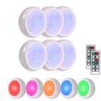 RGBW Color Light Charging / 6pcs With 2 Remote Control