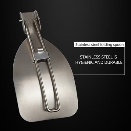 304 Stainless Steel Folding Frying Spatula Outdoor Camping Portable Tableware