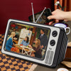 Retro TV Mobile Phone Screen Video Amplifier Mobile Phone Holder