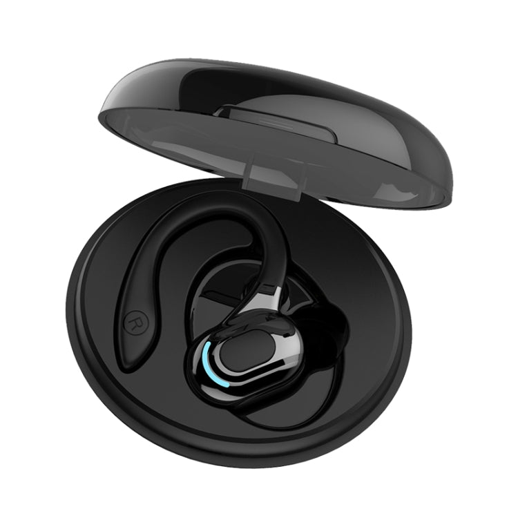 F8 Hanging Ear Stereo Wireless Bluetooth Earphones With Charging Bin, With Charging Bin(Black Single Ear), With Charging Bin(Blue Single Ear), With Charging Bin(Red Single Ear), With Charging Bin(Green Single Ear)