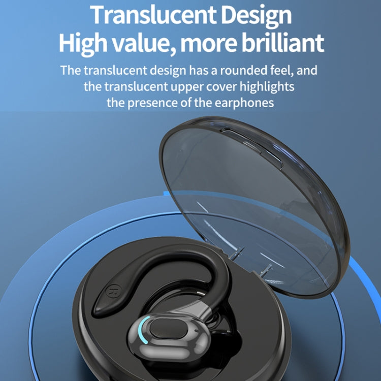 F8 Hanging Ear Stereo Wireless Bluetooth Earphones With Charging Bin, With Charging Bin(Black Single Ear), With Charging Bin(Blue Single Ear), With Charging Bin(Red Single Ear), With Charging Bin(Green Single Ear)