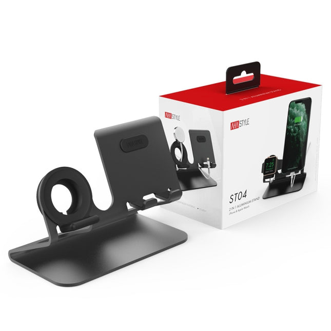 AhaStyle ST04 Aluminum Alloy Charging Base, For 4-8 inch Smart Phone&Apple Watch Series
