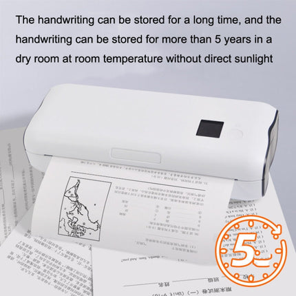 Home Small Phone Office Wireless Wrong Question Paper Student Portable Thermal Printer, Style:, Bluetooth Edition+50pcs A4 Paper, Bluetooth Edition+100pcs A4 Paper, Bluetooth Edition+200pcs A4 Paper, Bluetooth Edition+500pcs A4 Paper�������������������...