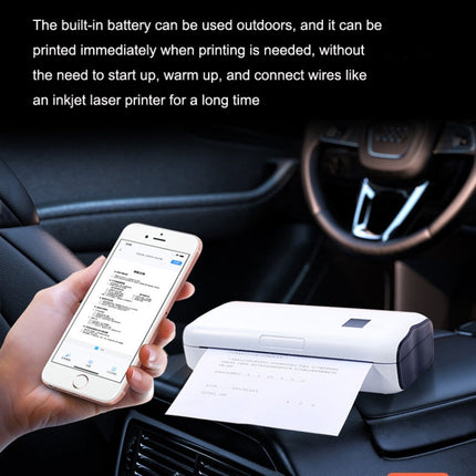 Home Small Phone Office Wireless Wrong Question Paper Student Portable Thermal Printer, Style:, Bluetooth Edition+50pcs A4 Paper, Bluetooth Edition+100pcs A4 Paper, Bluetooth Edition+200pcs A4 Paper, Bluetooth Edition+500pcs A4 Paper�������������������...