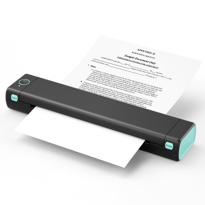 M08F Bluetooth Wireless Handheld Portable Thermal Printer, Black Green A4 Version, Black A4 Version, White A4 Version, White Orange A4 Version, Green A4 Version, Pink A4 Version, Gray A4 Version, Silver A4 Version, Black Green Letter Version           ...