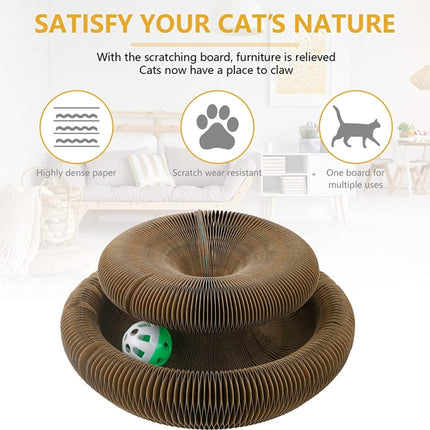 LM1012 Organ Cat Scratching Board Cat Toys With Bell, Organ Shape
