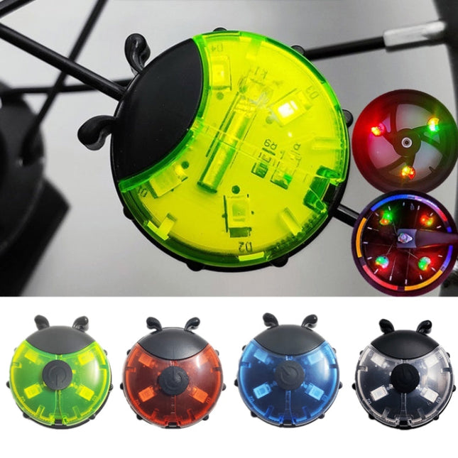 Ladybug Wheel Light Children Balance Bike Bicycle Hub Light, Manual Red