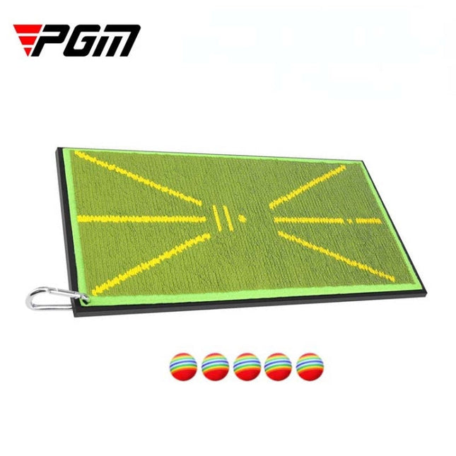 PGM DJD038 Golf Batting Pad Swing Practitioner Beads Training Trace Detection Cushion, Style:, With 5 Sponge Balls, Without Balls