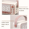 S11 Handheld Retro Alarm Clock Bluetooth Speaker Desktop Portable Clock, S11 (Beige), S11 (Pink)