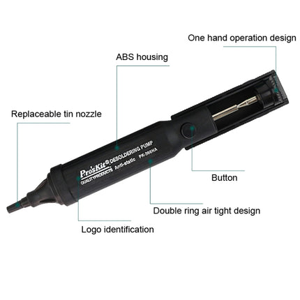 Anti-Static Powerful Tin Suction, 8PK-366N-G, 8PK-366NA