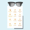 Bluetooth 5.3 Smart Sunglasses Wireless Headset Anti-Strong Light Anti-Polarized Sunglasses, F06, F07, F08