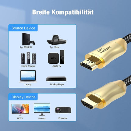 HDMI 2.1 Version 8K 60Hz For PS4 Cable Projector Notebook Set-Top Box Cable, HD803 1m, HD803 1.5m, HD803 2m, HD803 3m, HD803 5m, HD803 10m, HD803 15m