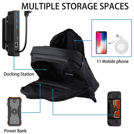 For Steam Deck Game Console Crossbody Bag Shoulder Carry Bag Chest Bag, Style 5