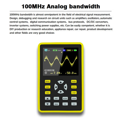 FNIRSI 2.4 Inch IPS Screen 100MHz Digital Oscilloscope, 5012H