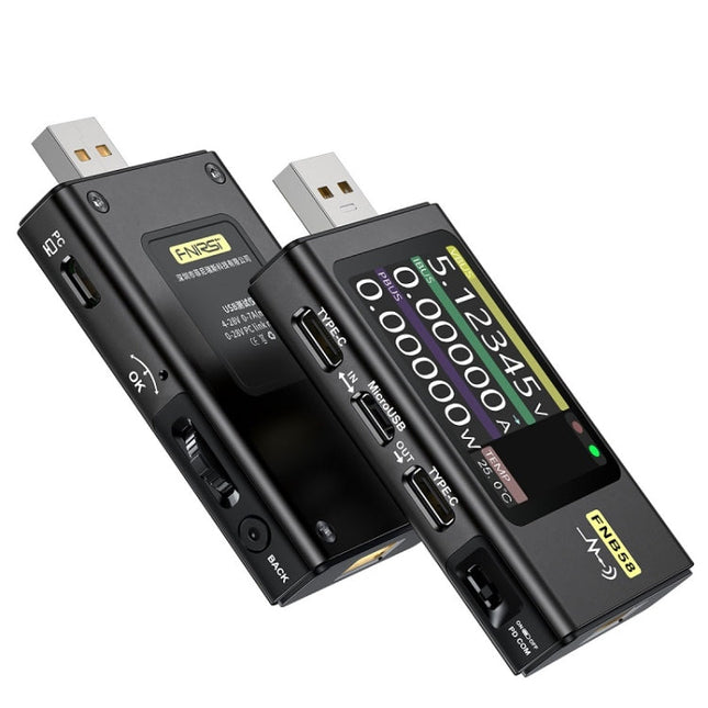 FNIRSI FNB58 USB Voltage Ammeter TYPE-C Fast Charge Power Tester, Bluetooth, Without Bluetooth