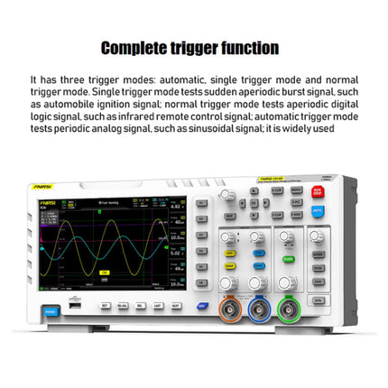FNIRSI 2 in 1 Dual-channel 100M Bandwidth Digital Oscilloscope 1GS Sampling Signal Generator, US Plug, 1014D, 1014D +P4100 Probe