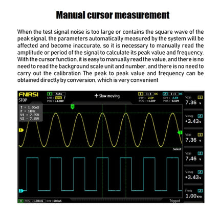 FNIRSI 2 in 1 Dual-channel 100M Bandwidth Digital Oscilloscope 1GS Sampling Signal Generator, US Plug, 1014D, 1014D +P4100 Probe