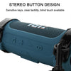 For JBL Flip 6 Speaker Bag Travel Carrying Silicone Case With Shoulder Strap, Black 2, Blue 2