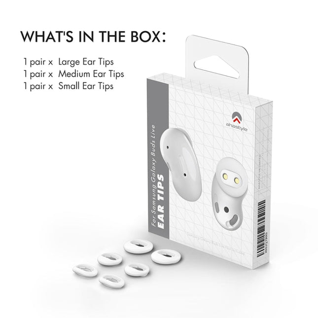 For Samsung Galaxy Buds Live AhaStyle PT132 S+M+L Silicone Earbud