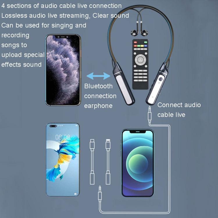 SN-537K 5.3 Bluetooth Live Earphones Built-In Sound Card Wireless Receiver Sports Earphones