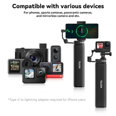 TELESIN Charging Selfie Stick 10000mah Power Bank Universal For Sports Camera & Smart Phone, TE-CSS-001