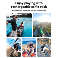 TELESIN Charging Selfie Stick 10000mah Power Bank Universal For Sports Camera & Smart Phone, TE-CSS-001