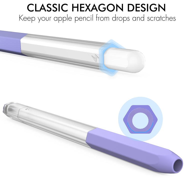 For Apple Pencil 2 AhaStyle PT-LC05 Jelly Style Translucent Silicone Protective Pen Case