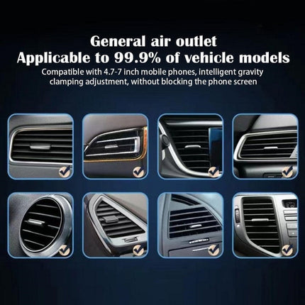 Gravity Navigation Car Air Outlet Triangular Mobile Phone Holder