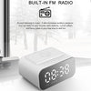 BT510 15W LED Clock Wireless Charging Bluetooth Speaker Multifunctional Smart Mirror Alarm Clock Audio, BT510 (White), BT510 (Iron Black)