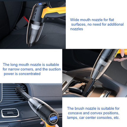 5 In 1 60W  Double Motor Car Vacuum Cleaner With Blowing Air Pump Pressure Measuring Lighting Function, SUITU ST-6637 Wired, SUITU ST-6637  Wireless Model, SUITU ST-6637  Wireless+Toolbox