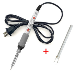 100W  220V High-power Electric Soldering Iron Adjustable Temperature Soldering Tool US Plug, 1pc, 2pcs Set 1, 2pcs Set 2, 4pcs Set