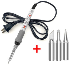 100W  220V High-power Electric Soldering Iron Adjustable Temperature Soldering Tool US Plug, 1pc, 2pcs Set 1, 2pcs Set 2, 4pcs Set