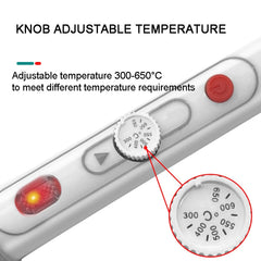 100W  220V High-power Electric Soldering Iron Adjustable Temperature Soldering Tool US Plug, 1pc, 2pcs Set 1, 2pcs Set 2, 4pcs Set
