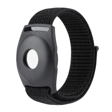 For AirTag Anti-Lost Device Case Locator Nylon Loop Watch Strap Wrist Strap, 17cm (Army Green Camouflage), 22cm (Army Green Camouflage), 17cm (Deep Green Camouflage), 22cm (Deep Green Camouflage), 17cm (Purple Camouflage), 22cm (Purple Camouflage)     ...