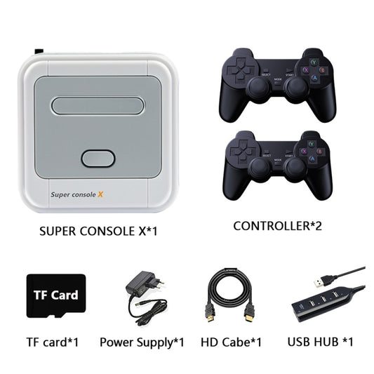 Wireless 4K HD 3D Double Game Console Box, US Plug, 64GB US Plug, 128GB US Plug, 256GB US Plug