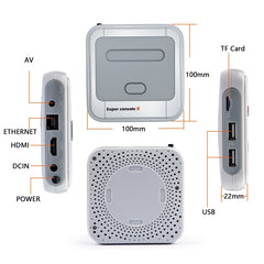 Wireless 4K HD 3D Double Game Console Box, US Plug, 64GB US Plug, 128GB US Plug, 256GB US Plug