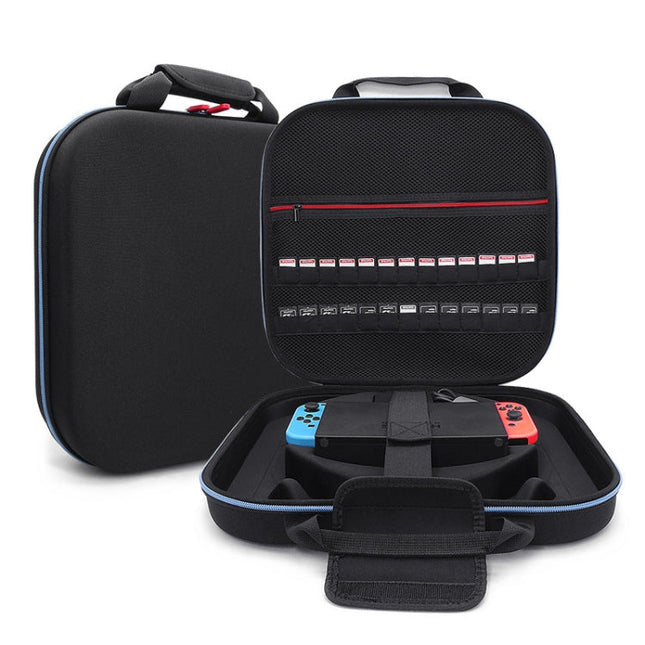 For Nintendo Switch Double Fitness Ring Storage Bag EVA Portable Hard Shell Host Package Accessories